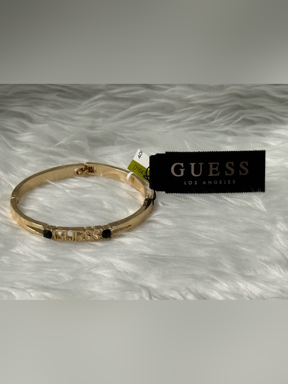 GUESS Gold-Tone Bracelet with Black Accents